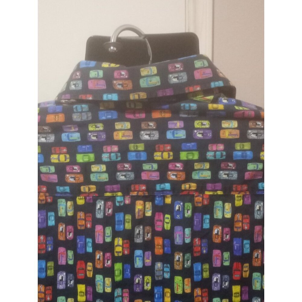 BUGATCHI COLORFUL SPORTS CAR RACE CAR PRINT L/S Button Dress Casual Shirt Sz M - Picture 6 of 12